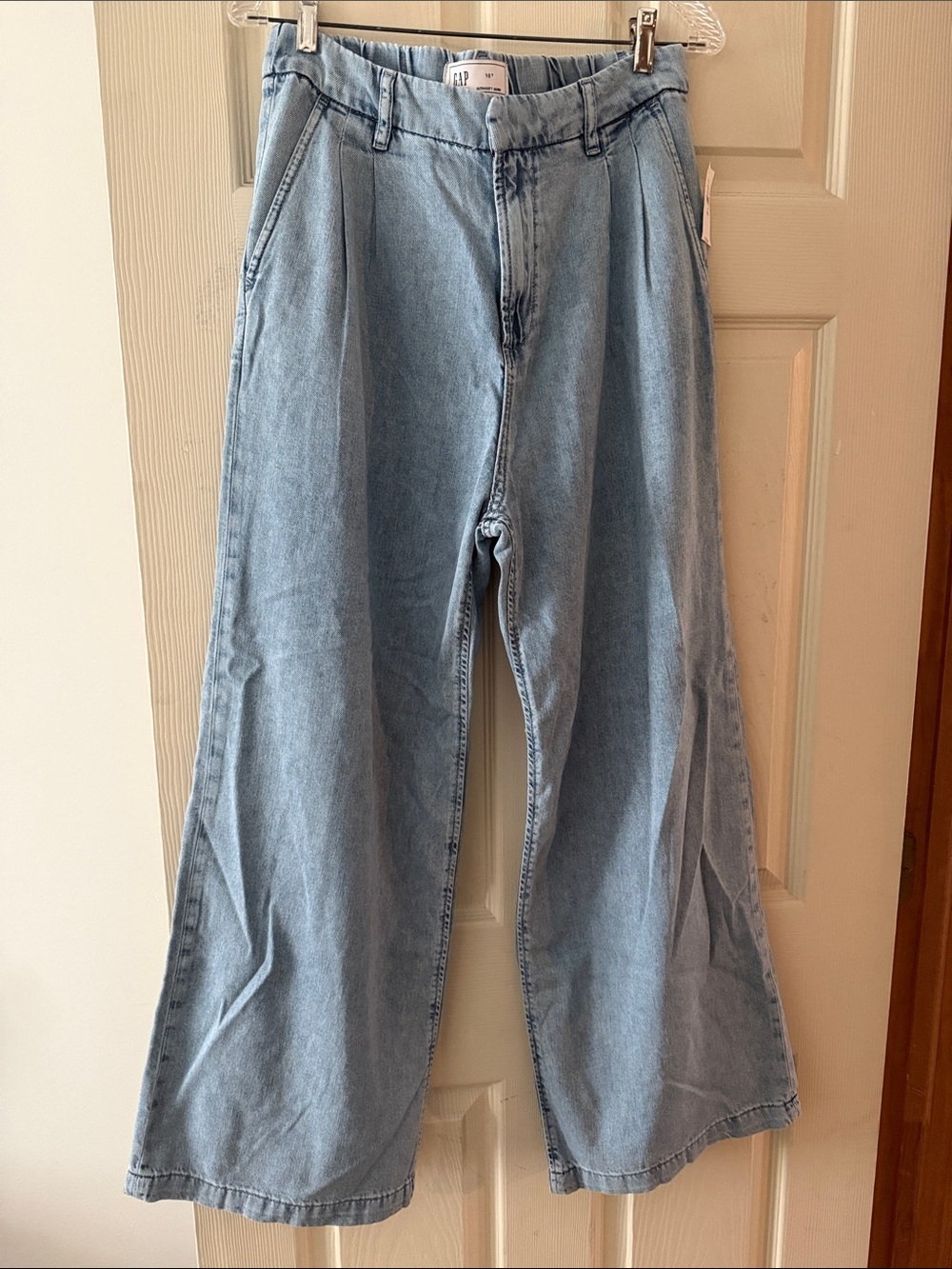 GAP Light Blue High-Rise Wide Leg Jeans